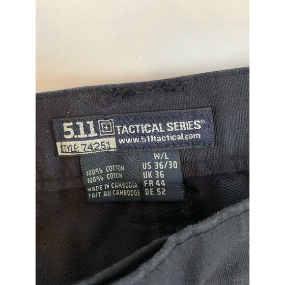 5.11 Tactical Original Canvas Cargo Pants 74251 Blue Men's Size 36x30 - Picture 3 of 7